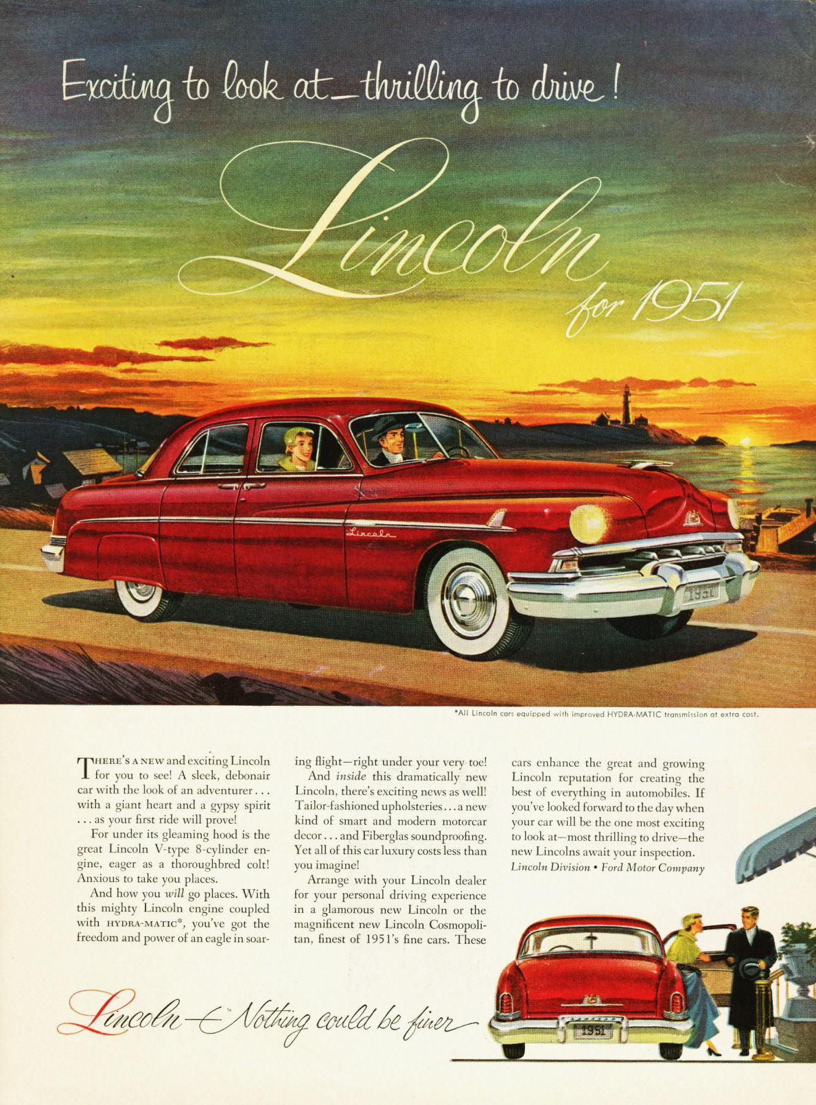 1951 Lincoln Auto Advertising